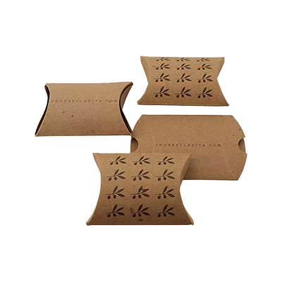 Custom Kraft Paper Pillow Boxes