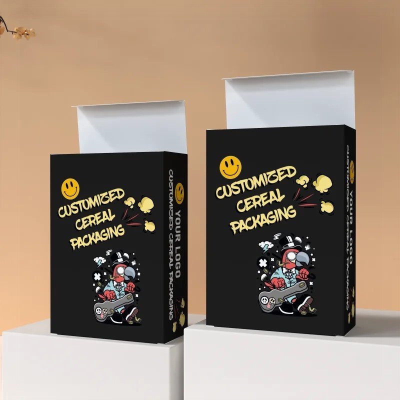 Custom Rube Goldberg Cereal Boxes