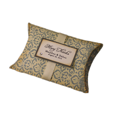 Custom Wedding Gift Pillow Boxes