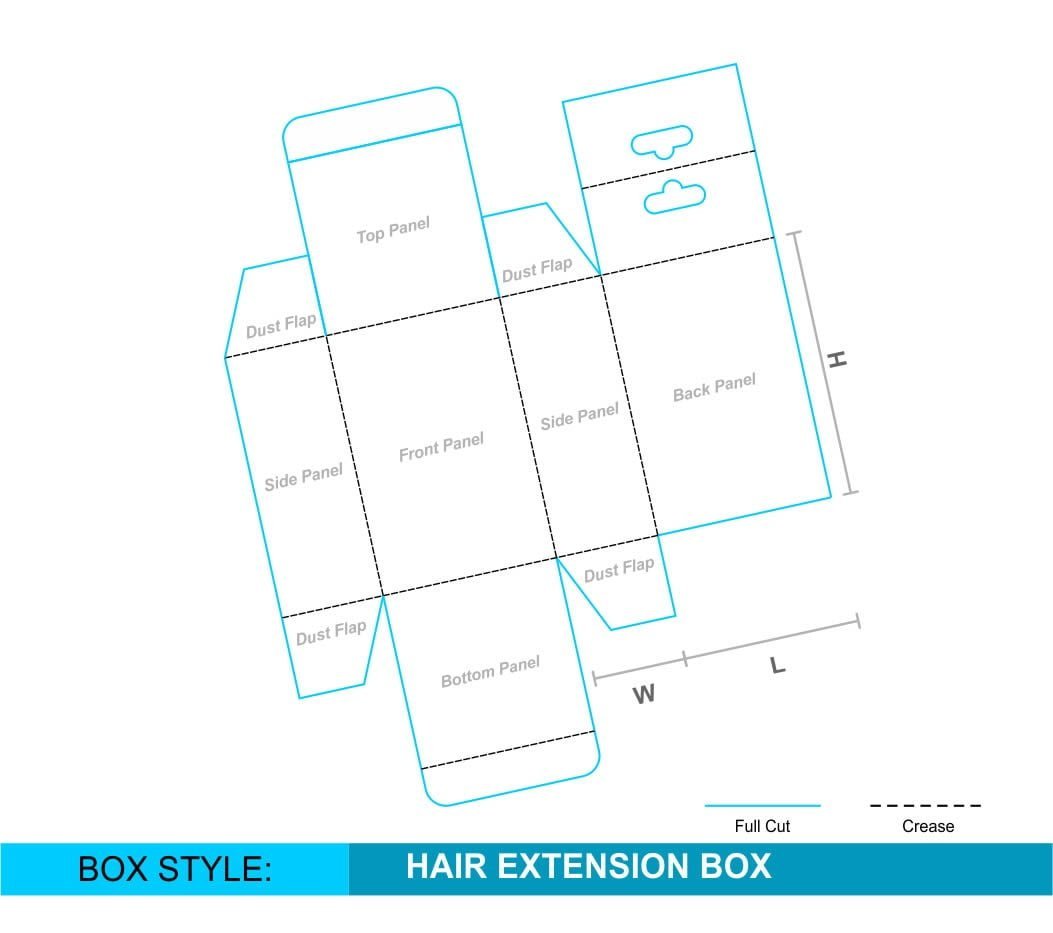 Reverse Tuck Hanging Tab Box — photo 3