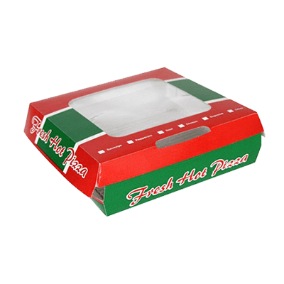 Custom F-flute Pizza Window Boxes
