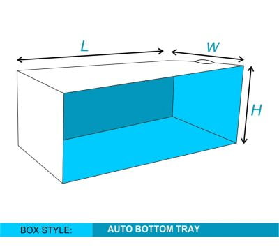Custom Auto Tray Bottom Boxes
