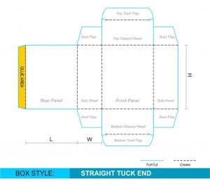 Tuck End Boxes template preview